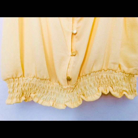 Michael Kors Yellow blouse. P/S size. Not Used. - Picture 6 of 8